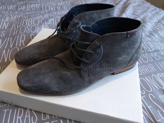 Botin gris 43 piel