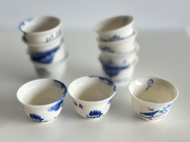 Set de 10 tazas de té