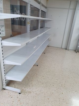 Estantería gondola simple pared