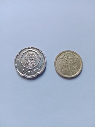 Lote 2 monedas España 1996: Felipe V , La Rioja