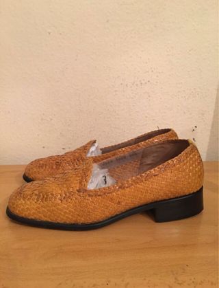 PONS QUINTANA mocasines trenzados mujer 38