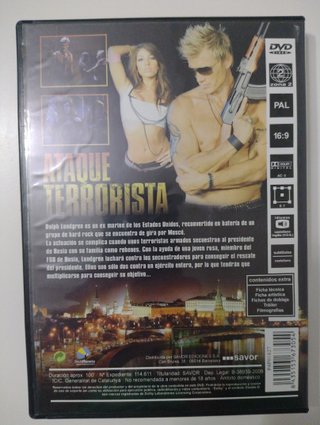DVD de la película "Ataque terrorista" (2009).