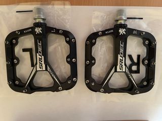 PEDALI FLAT PER MTB COLORE Nero
