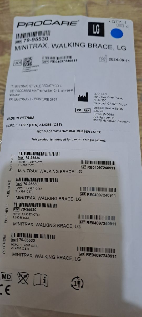 Tutore procare minitrax 29-33