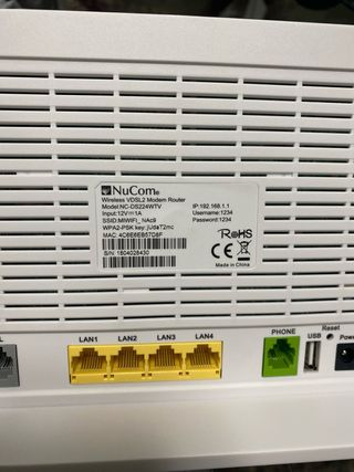 Modem Router Wireless VDSL 2