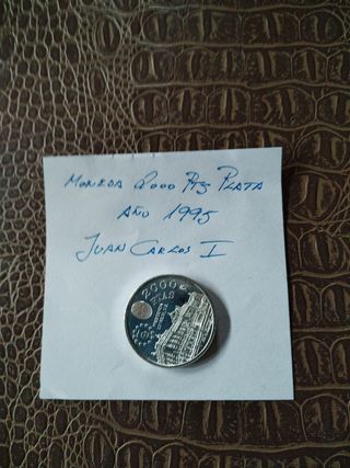 Plata Moneda 2000PTS Año 1995. Conmemorativa.