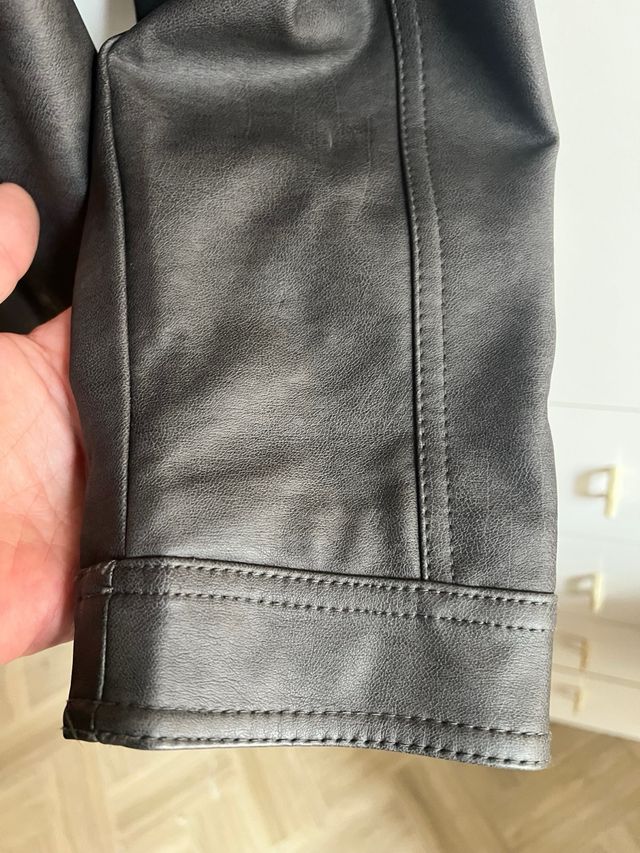 Giacca biker effetto pelle Alcott Grey