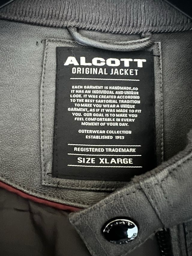 Giacca biker effetto pelle Alcott Grey