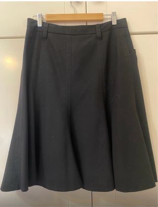 Falda negra zara 40