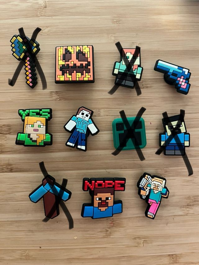 Pines / Jibbitz / Charms Minecraft para Crocs