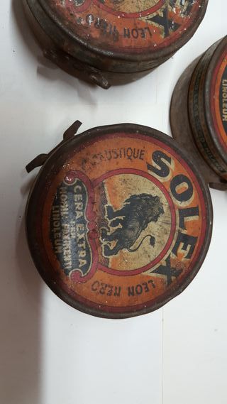 scatole metallo cera Solex