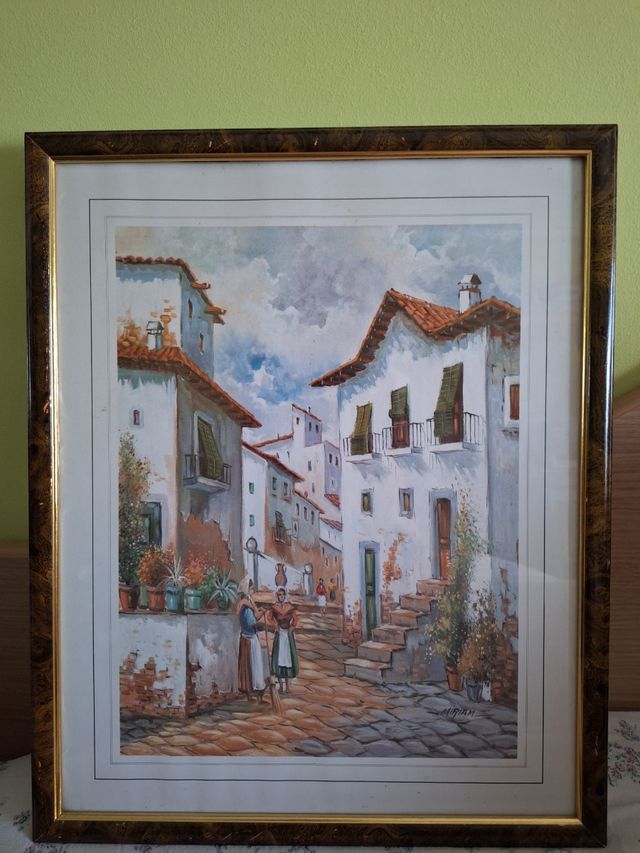 Cuadro casas blancas