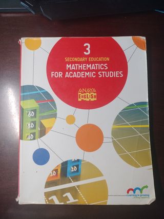 Mathematics for Academic Studies 3. Anaya