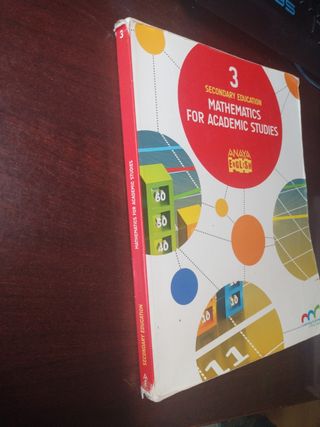 Mathematics for Academic Studies 3. Anaya