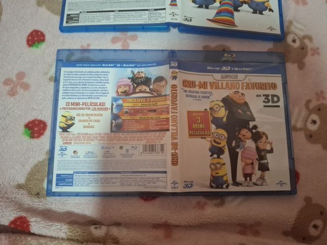 GRU MI VILLANO BLURAY FAVORITO 1 E 2 - 2D E 3D