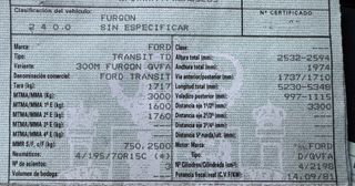 Ford Transit Furgo camper