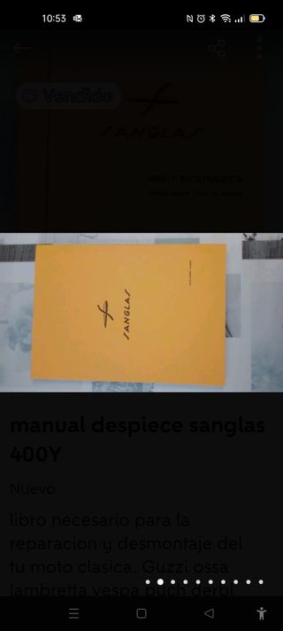manual despiece sanglas 400 Y
