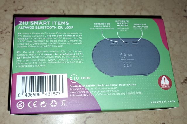 Altavoz Bluetooth Ziu Loop