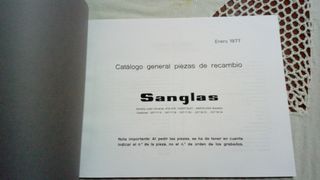 manual despiece sanglas 400F 500S