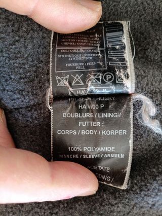 Parka cuero búfalo Redskins XL Medidas