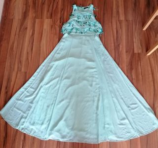 Vestido fiesta color menta