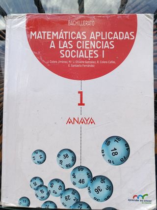 Matemáticas aplicadas a las Ciencias Sociales I.