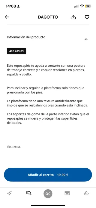 Reposapies de oficina