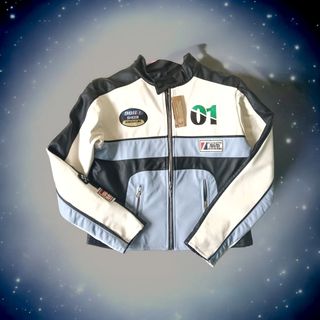 Chaqueta motera azul y negra sin estrena