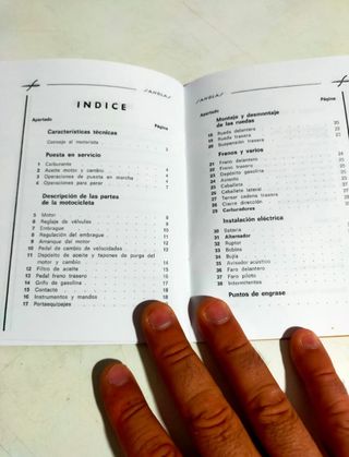 manual usuario sanglas 400Y y de despiece.