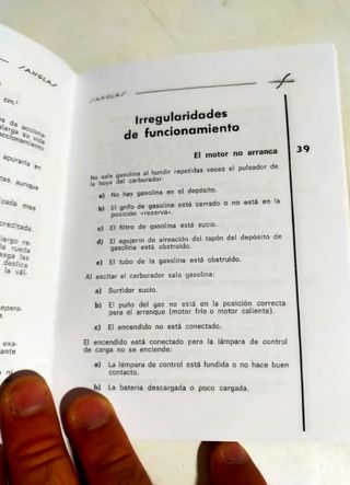 manual usuario sanglas 400Y y de despiece.