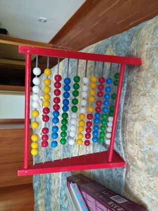 Ábaco infantil de madera