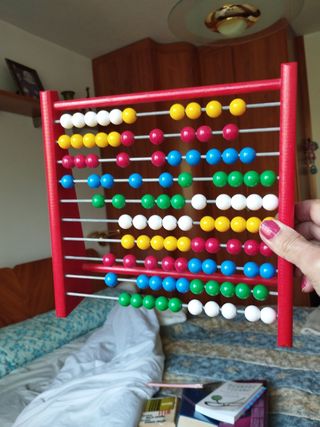 Ábaco infantil de madera