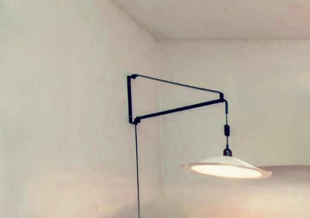 Lampada da parete/applique nera - design vintage