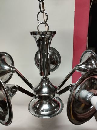 Lampadario cromato design space age