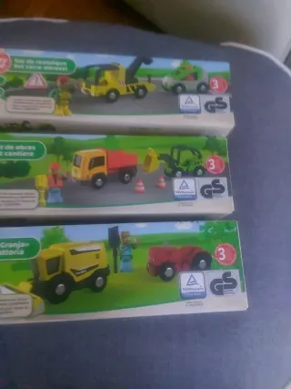 3 sets madera Camión, tractor, maquinas madera