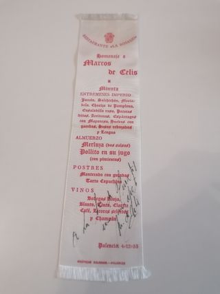 Cartel Homenaje Marcos de Celis 1955