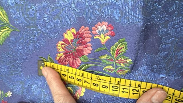 Corte tela seda fallera