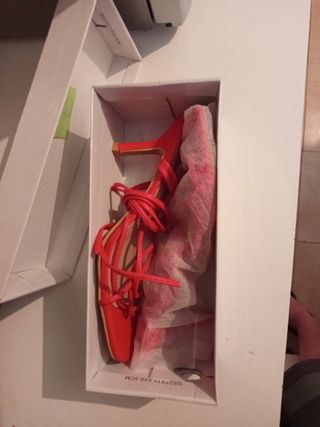 Sandalias de verano rojas