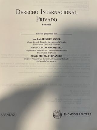 Derecho Internacional Privado 
