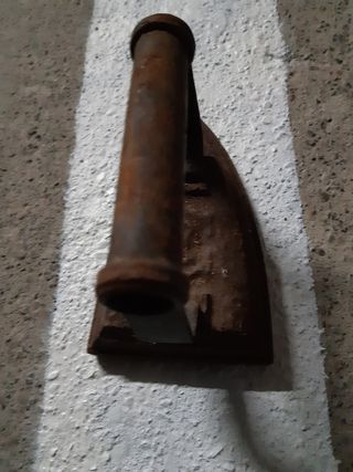 Plancha antigua de hierro