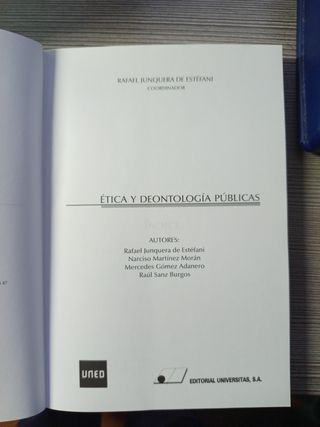 Ética y deontología públicas