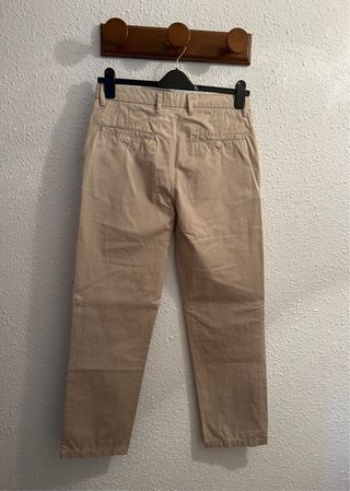 *Pantalón chino de vestir beis talla 40 Zara