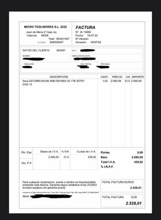 Laptop da gioco ASUS ROG Strix G15 G513RM-HQ166 — Ryzen 9, RTX 3070 Ti, 32 GB di RAM, SSD da 1 TB, Windows 11