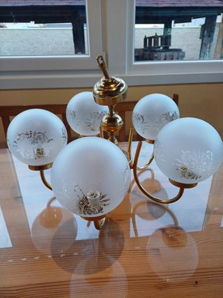 LÁMPARA ANTIGUA 5 PUNTOS