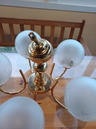 LÁMPARA ANTIGUA 5 PUNTOS