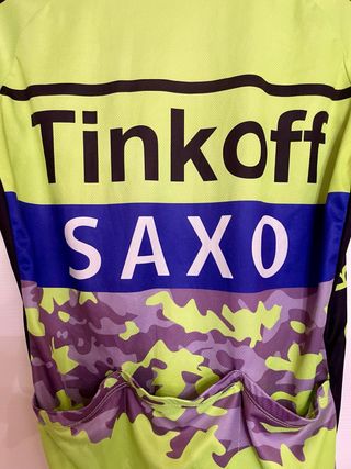 Maglia ciclismo Tinkoff Saxo L lime 