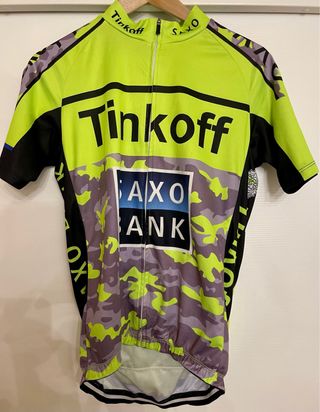 Maglia ciclismo Tinkoff Saxo L lime 
