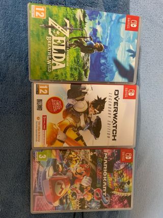 cajas vacías nintendo switch