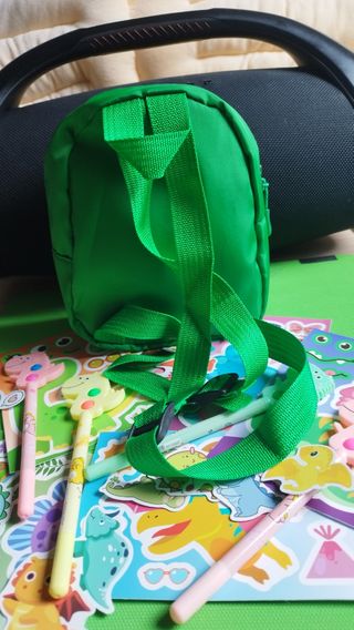 Mini mochila Dinosaurio con bolígrafo