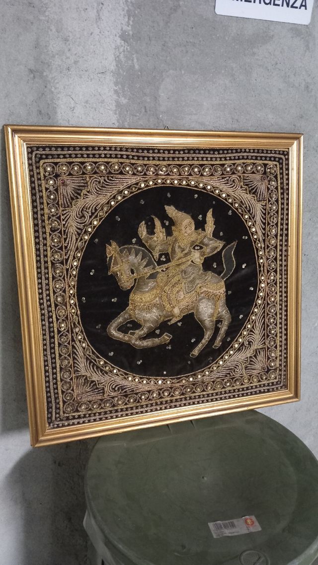 Quadro in tessuto orientale